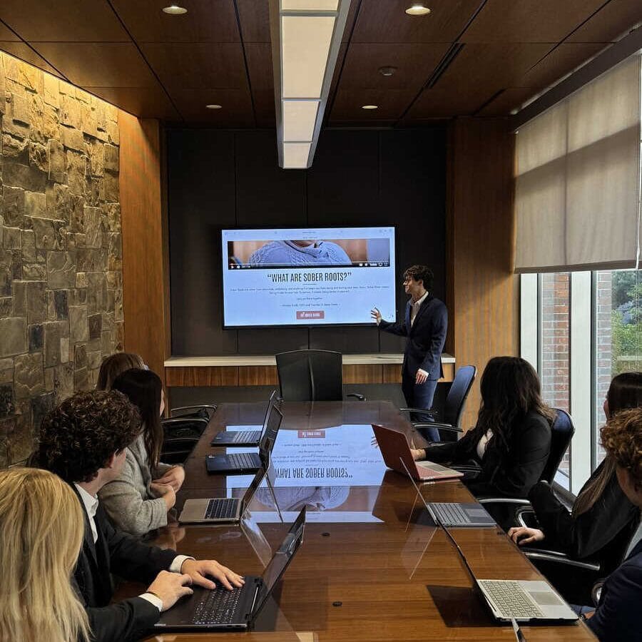 Agency President Leading Discussion 